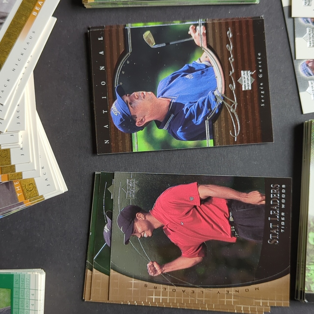 Large lot 2001 Upper Deck golf cards Tiger Woods Tiger Tales Victory Mar - Picture 11 of 16